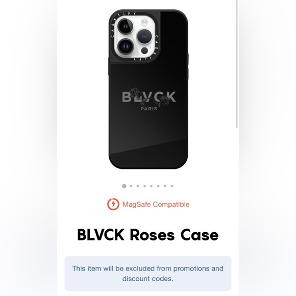 Casetify x Black Paris I phone 14 Pro case - Picture 5 of 6
